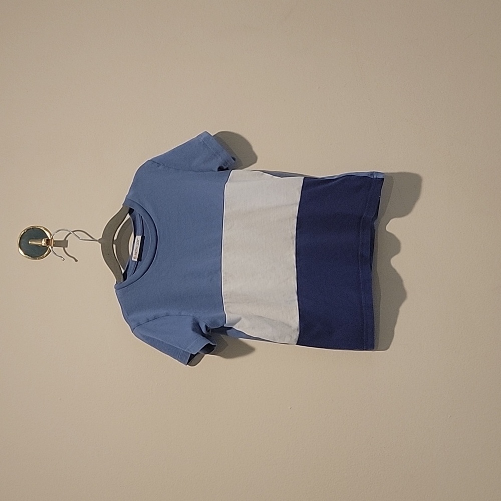 Moncler authentic t shirt blue badge size 6 ani 116cm